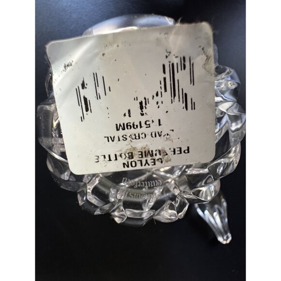 Vintage Cut Crystal Ceylon Marquis by Waterford Perfume Bottle w/Stopper 5.5 in - Picture 4 of 6